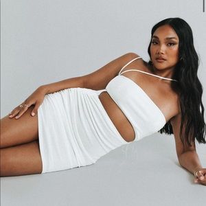 Imelda mini dress white